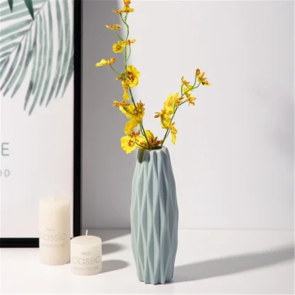 Modern Flower Vase with Embossed Design - Image 15