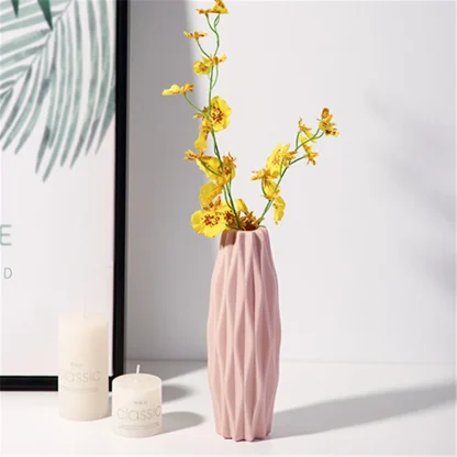 Modern Flower Vase with Embossed Design - Image 14