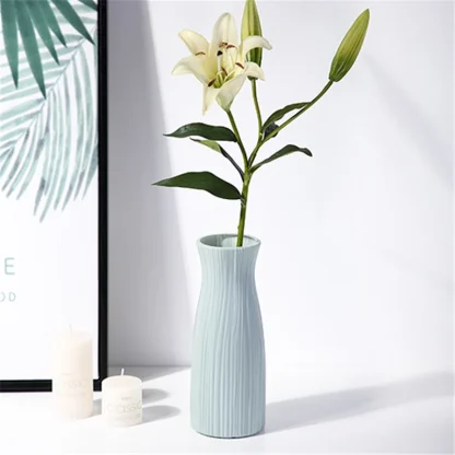 Modern Flower Vase with Embossed Design - Image 12