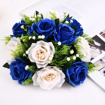 Two Colored Artificial Roses for Centerpieces - Image 11