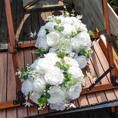 White Artificial Roses for Wedding - Image 5