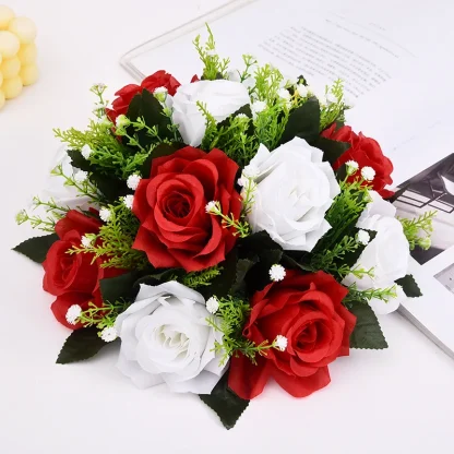 Two Colored Artificial Roses for Centerpieces - Image 9