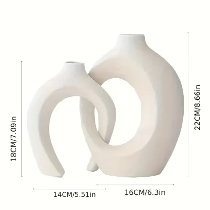 Modern Flower Vase with Hollow Out Design - Image 5