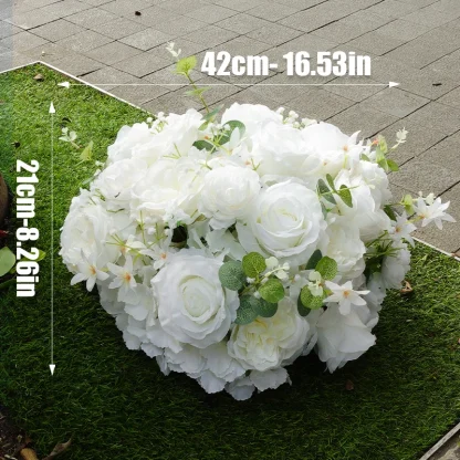 White Artificial Roses for Wedding - Image 6