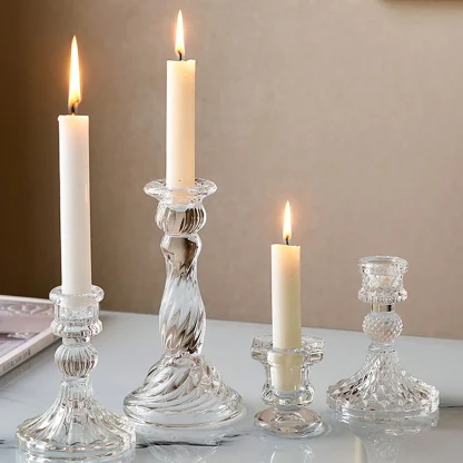 Transparent Vintage-style Candle Holder