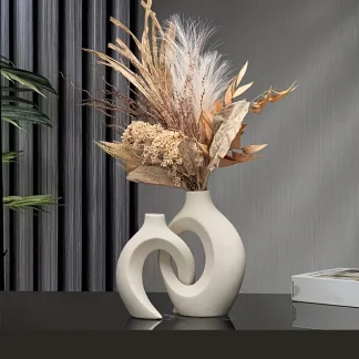 Modern Flower Vase with Hollow Out Design