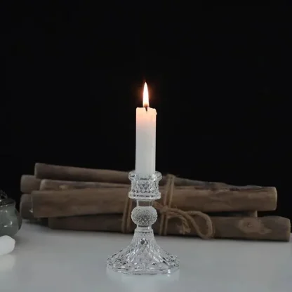 Transparent Vintage-style Candle Holder - Image 4