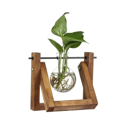 Decorative Tabletop Flower Pot with Transparent Design - Image 10